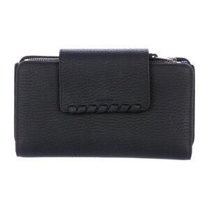 All Saints Black Leather Wallet